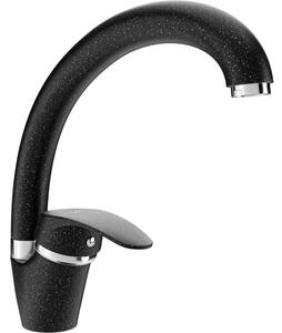 Mexen ROSA - Baterie/chiuvetă înaltă, negru-Pete, 670800-76