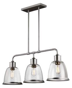 Lustră pe tijă Feiss FE-HOBSON-3P-SN HOBSON 3xE27/60W/230V