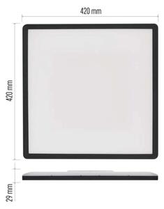 Plafonieră LED FLORI LED/22W/230V 4000K negru 42x42 cm