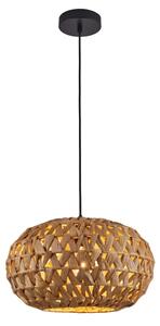 Lustră pe cablu HOSHI 1xE27/20W/230V d. 38 cm cânepă