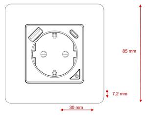 Immax NEO 07801L - Priză inteligentă 16A/230V + USB-A + USB-C Tuya SCHUKO