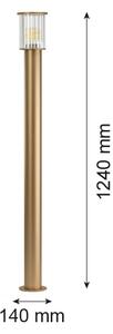 Lampă de exterior Argon 8754 NORFOLK 1xE27/15W/230V IP44 124cm auriu