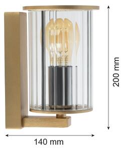 Aplică de exterior Argon 8752 NORFOLK 1xE27/15W/230V IP44 auriu