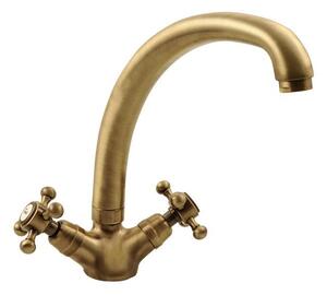 Sapho Sapho, baterie pentru chiuveta ANTEA cu gura mare, inaltime 265 mm, bronz, 3116