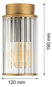 Plafonieră de exterior Argon 8774 NORFOLK 1xE27/15W/230V IP44 auriu