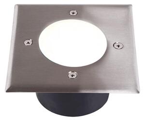 Corp de iluminat LED pentru căi de acces MIVO LED/3W/230V 12x12 cm IP67 crom mat