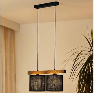 Lustră pe cablu Brilagi FOREST 2xE27/15W/230V pin/negru