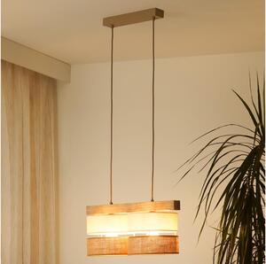 Lustră pe cablu Brilagi FOREST 2xE27/15W/230V pin/bej/crem