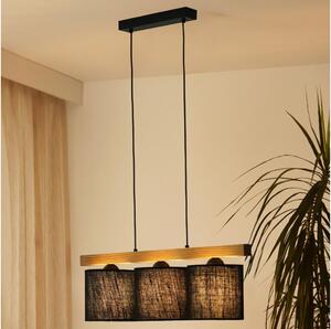 Lustră pe cablu Brilagi FOREST 3xE27/15W/230V pin/negru