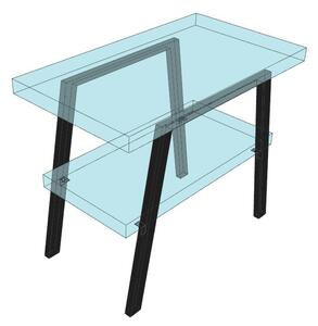 Sapho Sapho, suport din otel TWIGA 80x67cm, negru mat, 2 buc, VC442