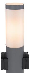 Lampă de exterior cu 2 prize Globo 3158AK BOSTON 1xE27/23W/230V IP44