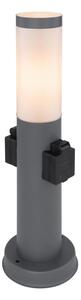 Lampă de exterior cu 2 prize Globo 3158AK BOSTON 1xE27/23W/230V IP44