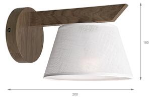 Aplică LED Brilagi ANTHONY 1xE14/40W/230V stejar nuc/alb