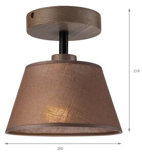 Lustră LED aplicată Brilagi ANTHONY 1xE14/60W/230V stejar nuc/maro