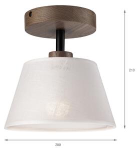 Lustră LED aplicată Brilagi ANTHONY 1xE14/60W/230V stejar nuc/alb