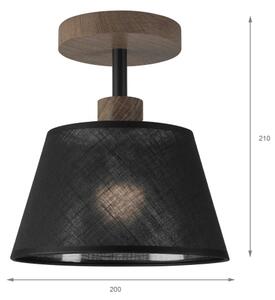 Lustră LED aplicată Brilagi ANTHONY 1xE14/60W/230V stejar nuc/negru
