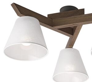 Lustră LED aplicată Brilagi ANTHONY 3xE14/40W/230V stejar nuc/alb