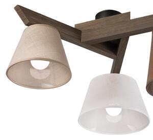 Lustră LED aplicată Brilagi ANTHONY 3xE14/40W/230V stejar nuc