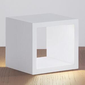 ICONE Cubò - Lampă de masă cu LED, albă, Alb, Camera de zi / sufragerie, Metal, Design