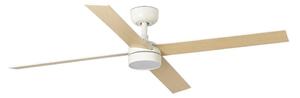 Ventilator LED dimabil de tavan FARO 34355-1TW RUDDER L 20W/230V alb/bej d. 132 cm + telecomandă