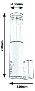 Aplică de exterior cu senzor Rabalux 1xGU10/7W/230V IP44