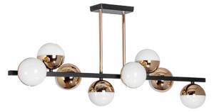 Lustră LED pe tijă 8xLED/7W/230V auriu/negru