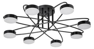 Lustră LED aplicată 8xLED/7W/230V negru