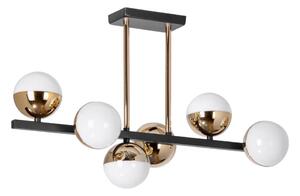 Lustră LED pe tijă 6xLED/7W/230V auriu/negru