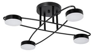 Lustră LED aplicată 4xLED/7W/230V negru