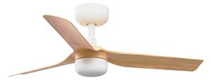 Ventilator LED dimabil FARO 33821WT-1TW MINI PUNT S LED/10W/230V maro/alb d. 90 cm WT + telecomandă