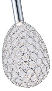 Lustră LED pe cablu LED/6,3W/230V 3000K crom lucios d. 14 cm