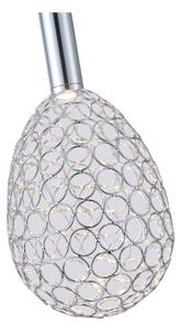 Lustră LED pe cablu LED/6,3W/230V 3000K crom lucios d. 14 cm