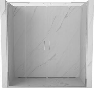 Mexen Exo, culisant cu 2 aripi 170x200 cm, sticla transparenta de 6 mm, profil cromat, 8152-170-000-01-00
