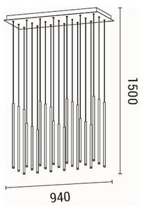 Lustră LED pe cablu LED/47W/230V 3000K