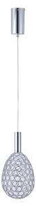Lustră LED pe cablu LED/6,3W/230V 3000K crom lucios d. 14 cm