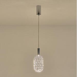 Lustră LED pe cablu LED/6,3W/230V 3000K crom lucios d. 13 cm