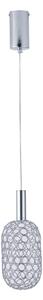 Lustră LED pe cablu LED/6,3W/230V 3000K crom lucios d. 13 cm