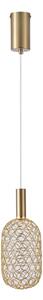 Lustră LED pe cablu LED/6,3W/230V 3000K auriu d. 13 cm