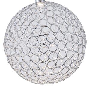 Lustră LED pe cablu LED/6,3W/230V 3000K crom lucios d. 25 cm