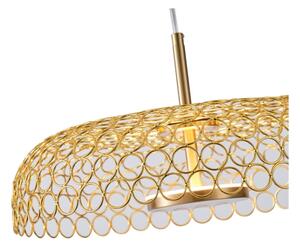 Lustră LED pe cablu LED/10W/230V 3000K auriu d. 35 cm