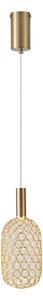 Lustră LED pe cablu LED/6,3W/230V 3000K auriu d. 13 cm