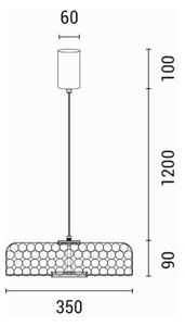Lampadar LED LED/10W/230V 3000K auriu