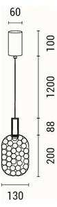 Lustră LED pe cablu LED/6,3W/230V 3000K crom lucios d. 13 cm
