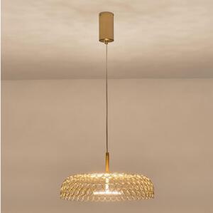 Lustră LED pe cablu LED/10W/230V 3000K auriu d. 35 cm