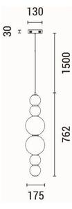 Lustră LED pe cablu LED/24W/230V 3000K