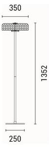 Lampadar LED LED/10W/230V 3000K crom lucios
