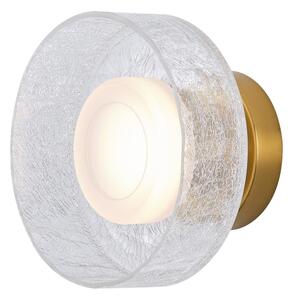 Aplică LED/8W/230V 3000K auriu/transparent