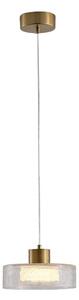 Lustră LED pe cablu LED/8W/230V 3000K auriu/transparent pr. 20 cm