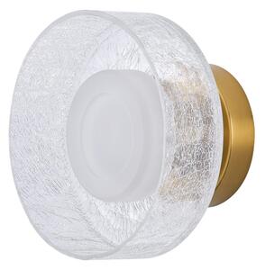 Aplică LED/8W/230V 3000K auriu/transparent