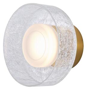 Aplică LED/8W/230V 3000K auriu/transparent